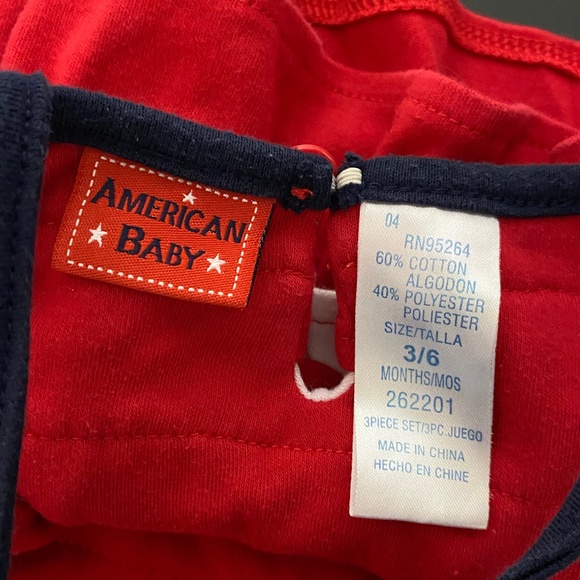 American Baby Patriotic American Flag Summer Dress - Picture 3 of 5